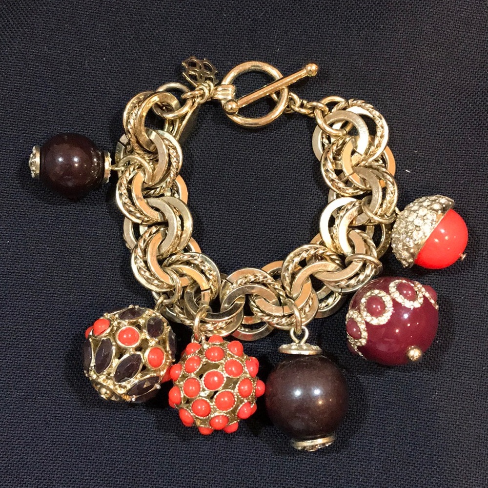 Ann Taylor Beaded Charm Bracelet